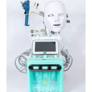 دستگاه پاکسازی و جوانسازی پوست هیدروفیشیال 8 کاره مجهز به دسته مزوگان کلینیکی متور سنگین ("نیوفیس")