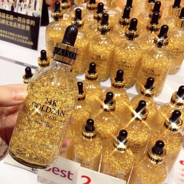 سرم ضد چین و چروک صورت طلای 24 عیار مدل ("GOLDZAN")