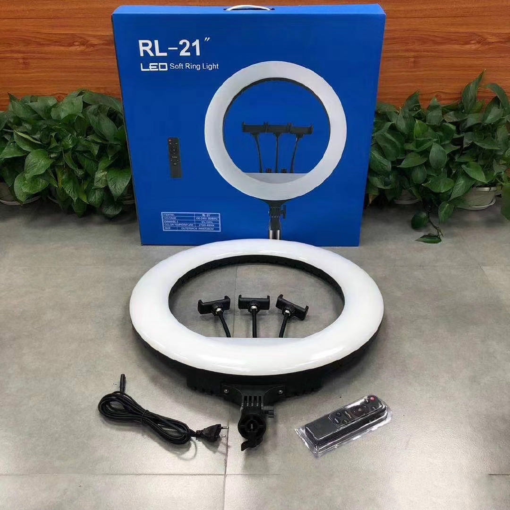 رینگ لایت عکاسی مناسب فیلم برداری به همراه سه پایه اورجینال مدل("RL-21")