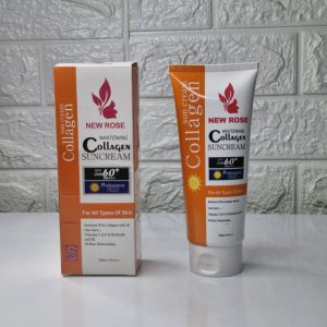 کرم ضد آفتاب رنگی برند نیو رز spf 60 حجم 130میل ماندگاری 24 ساعته