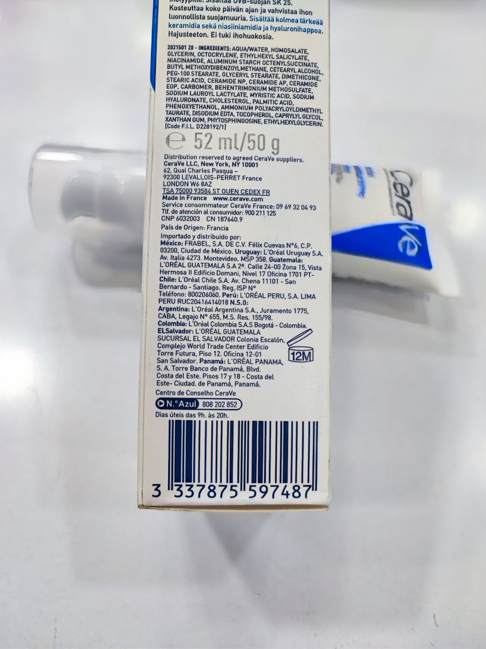 ضد آفتاب و مرطوب کننده و آبرسان روزانه spf25 سراوی